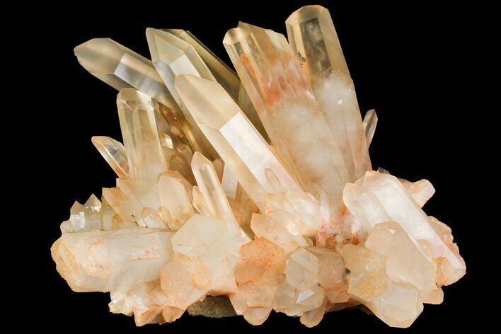 Tangerine Quartz Crystal Cluster - Madagascar #156956